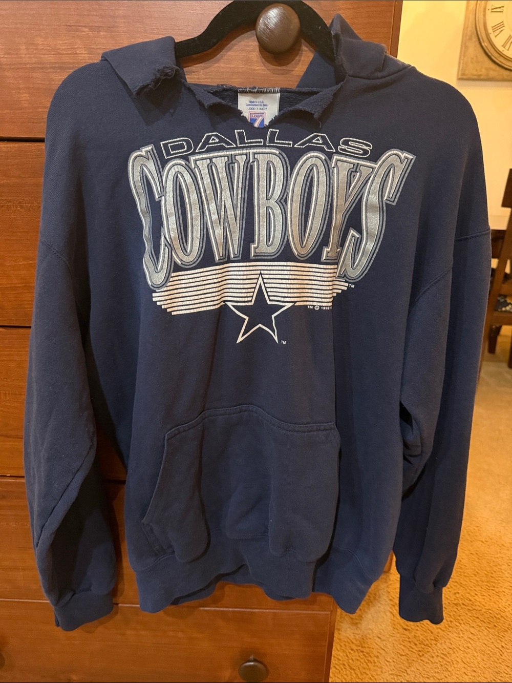 Dallas Cowboys Navy Pullover Hoodie - Men's Team Sweatshirt